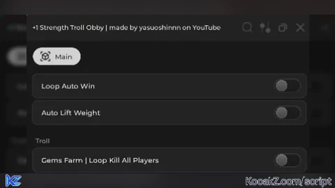 Mega OP Auto Win Auto Lift Auto Kill All Players - Verified script for +1 Strength Troll Obby 💪