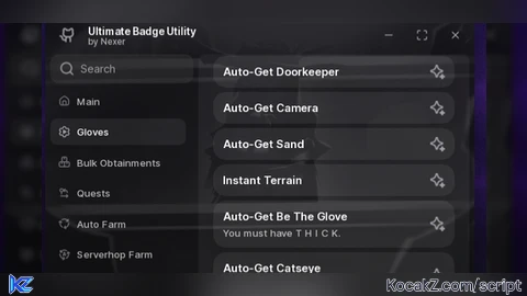 Badge Utility | 80+ gloves support | Keyless Free - Verified script for Slap Battles👏