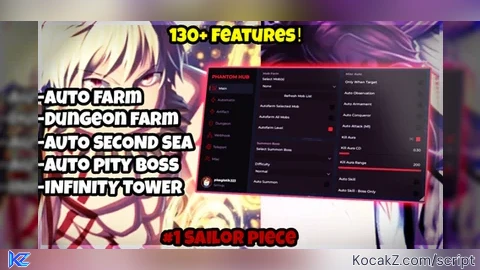 Auto Farm I Kill Aura I Auto Second Sea I Auto Dungeons - Verified script for Sailor Piece