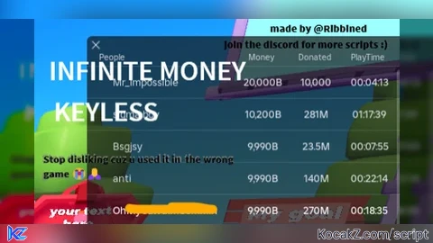 READ DESC! Instant 10T+ money (not patched yet lets go) - Verified script for PLS DONATE BUT INFINITE ROBUX