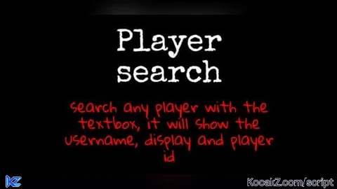 Player Search - Verified script for Universal Script