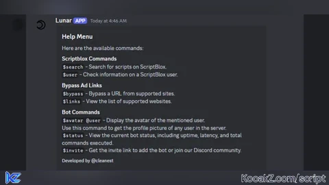Lunar Bot for byp*ing Ad Links, finding Roblox scripts, - Verified script for MIC UP 🔊