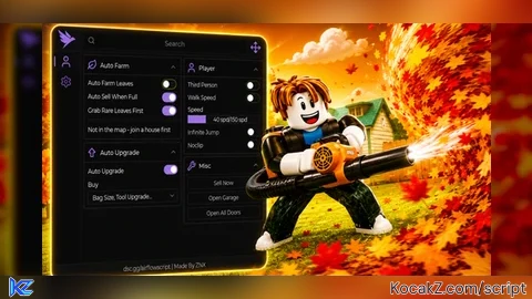Instant Pickup All Leaves Full Game Autofarm - Verified script for 🍂🎃 Clean all the Leaves