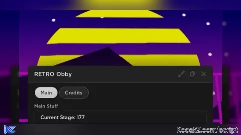 Stage Slider with Skip Stage and more - Verified script for RETRO 175+ Stages Obby 👾