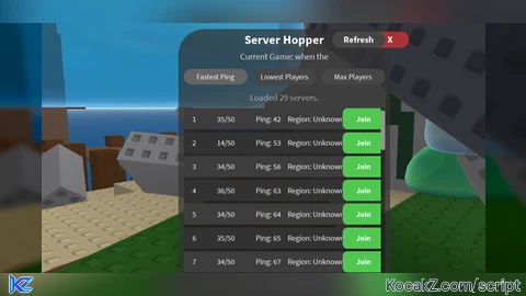 Best ServerHopperScript - Verified script for Universal Script