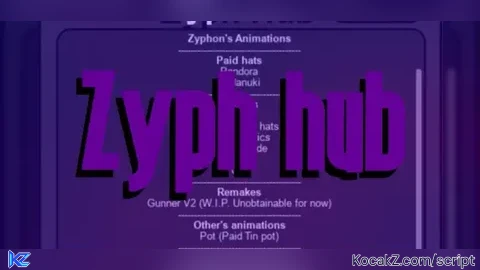 Zyph Hub V2 - Verified script for Universal Script