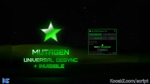 MUTAGEN Universal Desync / Invisible script V1.5 - Verified script for Universal Script