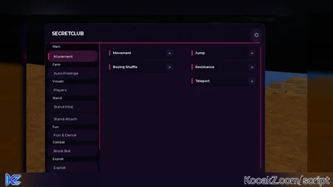 SecretClub gui