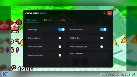 Chop Tree Auto by leet REMADE GUI by ME - Verified script for 🌴 Chop Your Tree