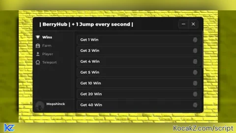 Op Script BerryHub - Verified script for Every Second You Get +1 Jump