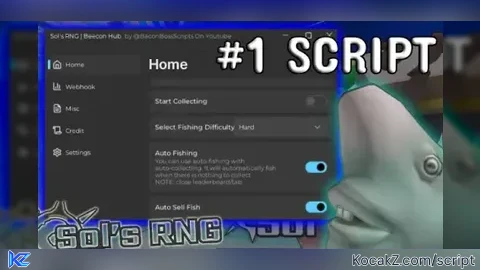 AUTO FISHING HARD MODE AND AUTO SELL - Verified script for Sol's RNG