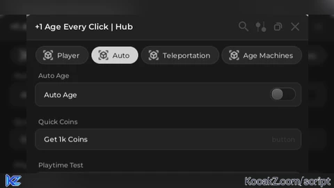 Age Every Click Hub - Verified script for +1 Age Every Click 👶