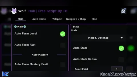 Wolf Hub - Verified script for Blox Fruits