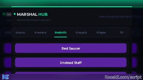 Marshal Hub  Get All Items, unlockall - Verified script for Elemental Powers Tycoon