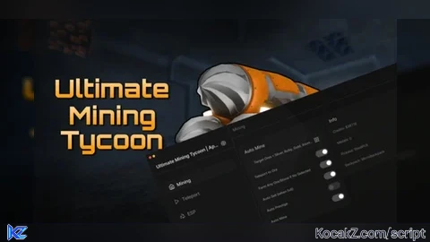Auto Mine Auto Sell Auto Prestige ESP Walkspeed and more - Verified script for Ultimate Mining Tycoon