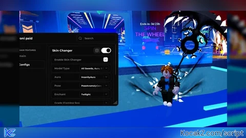 auto cruve auto spam auto parry skin changer ablity save