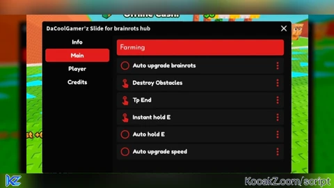DaCoolGamerz hub - Verified script for Slide For Brainrots