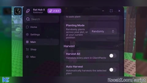 Rat Hub X Auto Farm Auto Harvest