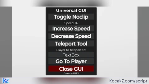 Simple GUI - Verified script for Universal Script
