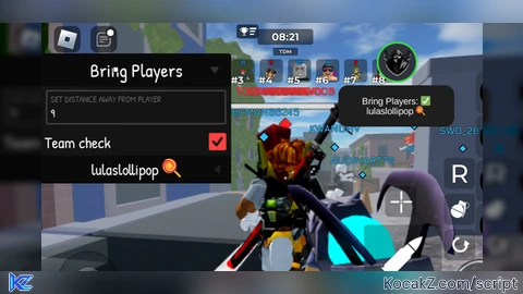 BRING PLAYERS Skript in a UI - Verified script for Universal Script