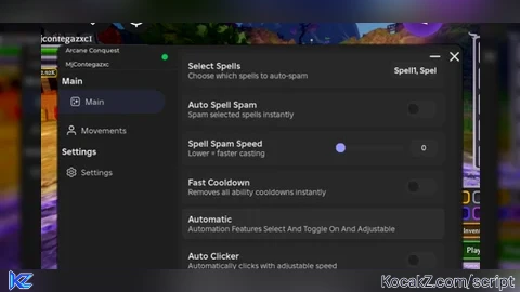 Script Auto And More - Verified script for Arcane Conquest