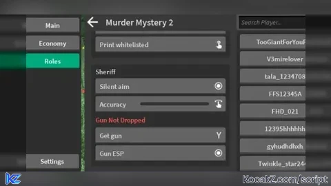 mm best script silent aim auto kill all gun grabber etc - Verified script for Murder Mystery 2