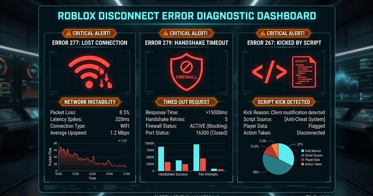 Roblox Disconnect Errors: How to Fix Error Codes 277, 279, and 267