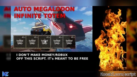INFINITE TOTEM DUPE AUTO MEGALODON FASTEST AUTO FARM UPDATE - Verified script for Fisch 🐟