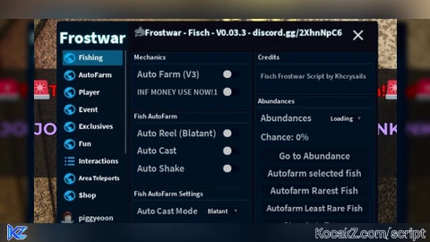 Frostwar Fisch - Verified script for Universal Script