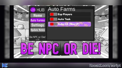 DIE - Verified script for NPC or DIE! 💢